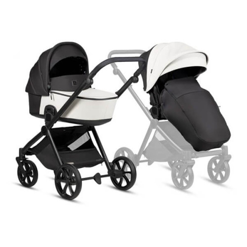 Универсальная коляска 2 в 1 Tutis Mio3 plus Leater Silver Grey